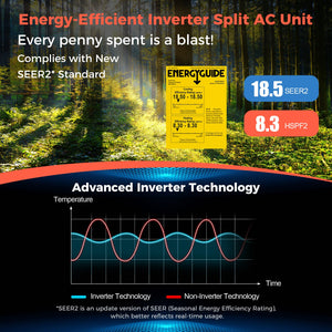 Blast Series 24000 BTU 18.5 SEER2 208-230V Ductless Mini Split Air Conditioner and Heater view 8