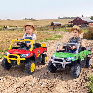 24V Ride On Dump Truck Car Off-Road with Remote Control and Music-Green view 2