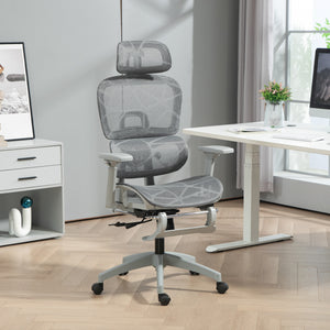 Mesh Office Chair with 3D Armrest, High Back Desk Chair with Lumbar Support, 135° Reclining – view 14