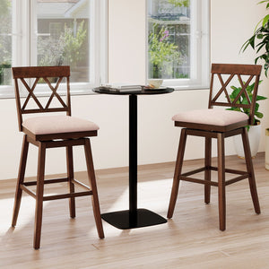 29 Inch Counter Height Barstools with Backrest and Upholstered Seat Cushion for Kitchen Dining Room-29 Inch view 2