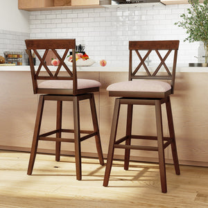 29 Inch Counter Height Barstools with Backrest and Upholstered Seat Cushion for Kitchen Dining Room-29 Inch view 3