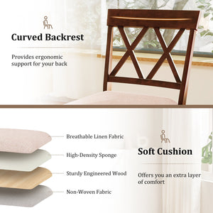 29 Inch Counter Height Barstools with Backrest and Upholstered Seat Cushion for Kitchen Dining Room-29 Inch view 6