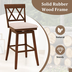 29 Inch Counter Height Barstools with Backrest and Upholstered Seat Cushion for Kitchen Dining Room-29 Inch view 7