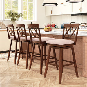 29 Inch Counter Height Barstools with Backrest and Upholstered Seat Cushion for Kitchen Dining Room-29 Inch view 9