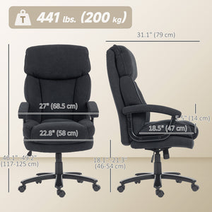 Big and Tall Executive Office Chair, Up to 450 lbs. Heavy Duty Desk Chair, Computer Chair for Heavy People – view 2
