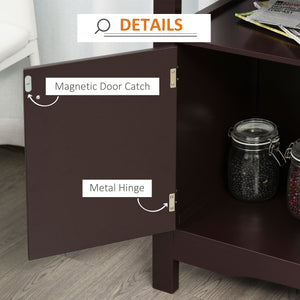 Modern Kitchen Buffet Bar Cabinet Storage Sideboard Dining Server with Drawer & 12-Bottle Wine Rack for – view 5