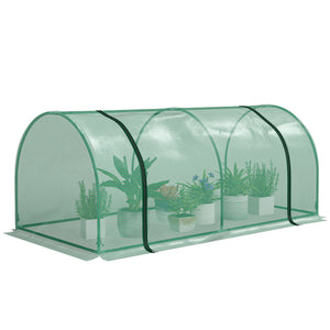 8' x 3' x 2.6' Mini Greenhouse Portable Hot House for Plants with Zippered Doors for Outdoor, Indoor – view 8