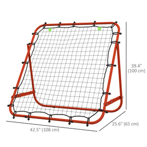 Soozier Volleyball Rebounder Net, Adjustable Soccer Rebounder, Baseball Volleyball Training Equipment Aid