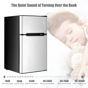 3.2 cu ft. Compact Stainless Steel Refrigerator-Gray view 6