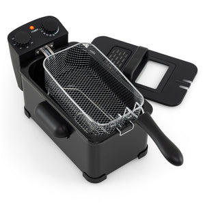 3.2 Quart Electric Stainless Steel Deep Fryer with Timer-Black view 6