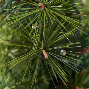 3'/4'/5' LED Christmas Entrance Tree w/ Red Berries Pine Cones-4' view 8