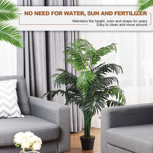 3.5 Feet Artificial Areca Palm Decorative Silk Tree with Basket view 9