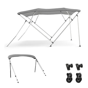 3-Bow/4-Bow Boat Bimini Top Sun Shade Boat Canopy with Storage Boot-4-Bow view 4