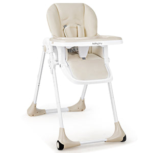 3-In-1 Convertible Baby High Chair for Toddlers-Beige view 4