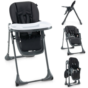 3-In-1 Convertible Baby High Chair for Toddlers-Black view 3