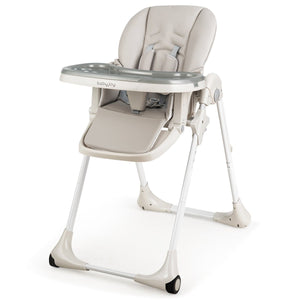 3-In-1 Convertible Baby High Chair for Toddlers-Gray view 4
