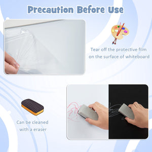 3-in-1 Double-Sided Storage Art Easel-White view 8