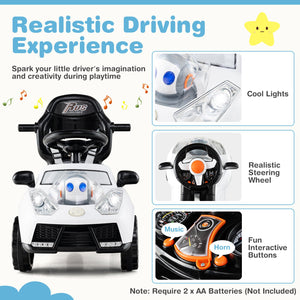3 in 1 Push Car for Toddler Stroller Sliding Walking Car for Boys and Girls-White view 8
