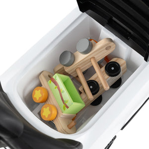 3 in 1 Push Car with Removable Handle and Guardrail for Kids 18-36 Months Old-White view 6