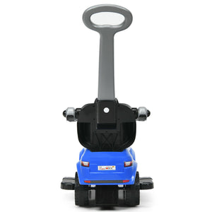 3 In 1 Ride on Push Car Toddler Stroller Sliding Car with Music-Blue view 4