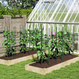 3 Pack 60 inch Adjustable Tall Plant Support Trellis for Climbing Plants view 2