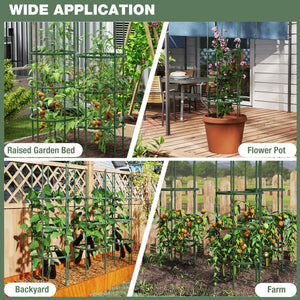 3 Pack 60 inch Adjustable Tall Plant Support Trellis for Climbing Plants view 8