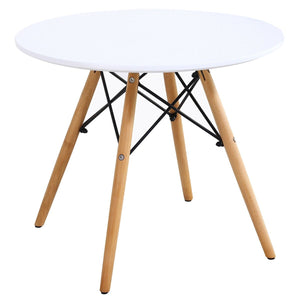 3 Pieces Kid's Modern Round Table Chair Set view 9