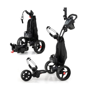 3 Wheel Golf Bag Cart with Adjustable Handle and 9 Speed Settings