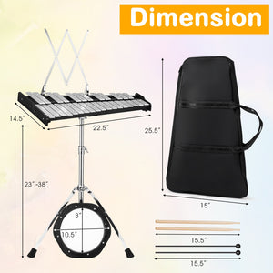 30 Notes Percussion with Practice Pad Mallets Sticks Stand view 5