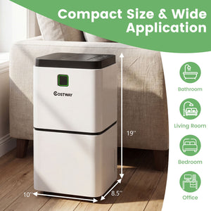 30 Pints 1500 Sq. ft Dehumidifier for Medium to Large Room with Indicator view 3