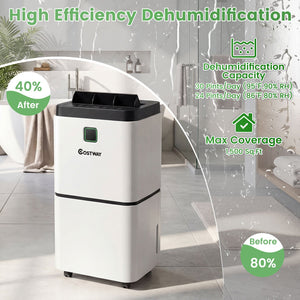 30 Pints 1500 Sq. ft Dehumidifier for Medium to Large Room with Indicator view 9