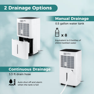 30 Pints 1500 Sq. ft Portable Dehumidifier For Medium To Large Spaces view 8