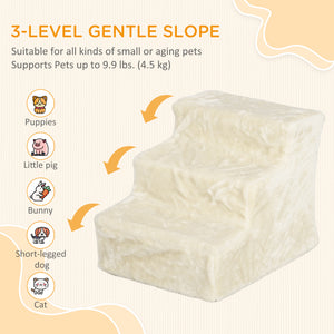 4-Step Dog Ramp for Sofa, Bed, and Couch, with Removable Cover, Light Grey – view 24
