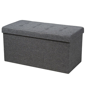 31.5 Inch Fabric Foldable Storage with Removable Storage Bin-Dark Gray view 4