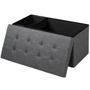 31.5 Inch Fabric Foldable Storage with Removable Storage Bin-Dark Gray view 7