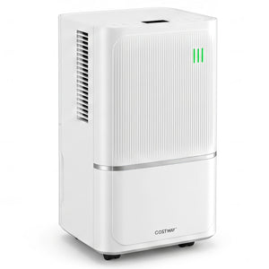 15 L Dehumidifier for Home with Drain Hose & Intelligent Control 2500 Sq.Ft-White view 2