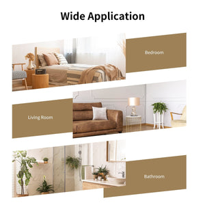 32 Inch x 20 Inch Metal Frame Wall-Mounted Rectangle Mirror-Golden view 8