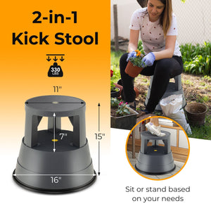 330 lbs Step Stool with Non-Slip Rubber Platform view 4