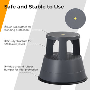 330 lbs Step Stool with Non-Slip Rubber Platform view 5