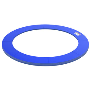 ⌀8ft Trampoline Pad ⌀96" Spring Safety Replacement Gym Bounce Jump Cover EPE Foam, No Holes for Pole, Blue
