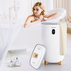 35L Large Home Towel Warmer Bucket with Auto Shut-off Function-White view 3