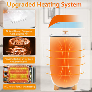 35L Large Home Towel Warmer Bucket with Auto Shut-off Function-White view 7