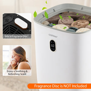 35L Large Home Towel Warmer Bucket with Auto Shut-off Function-White view 9