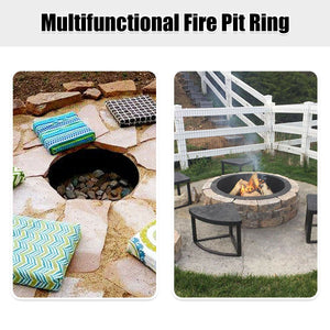 36 inch Round Steel Fire Pit Ring Line for Outdoor Backyard view 3