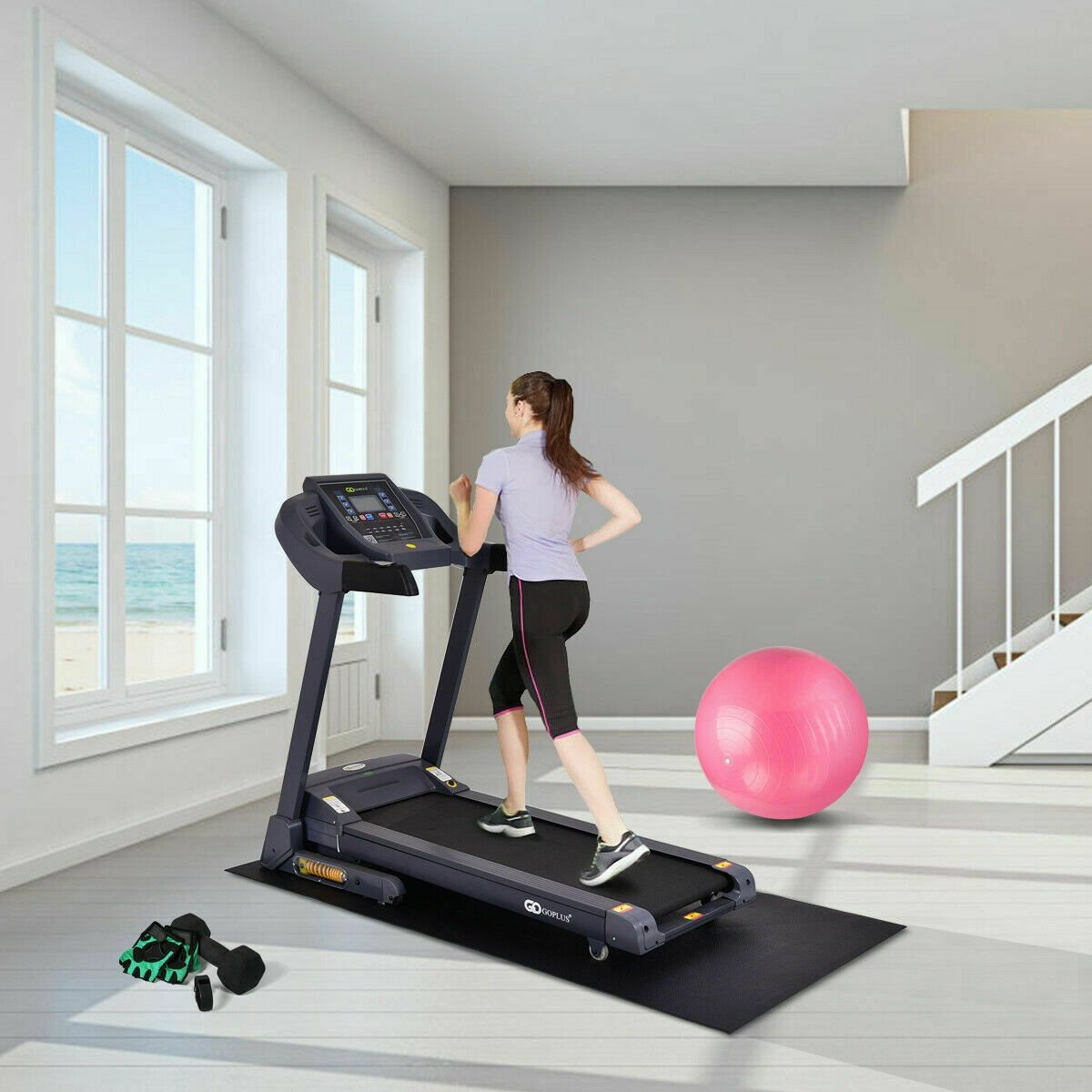 47/59/78 Inch Long Thicken Equipment Mat for Home and Gym Use-78 x 36 x 0.25 inches view 2