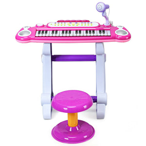 37 Key Electronic Keyboard Kids Toy Piano-Pink view 9