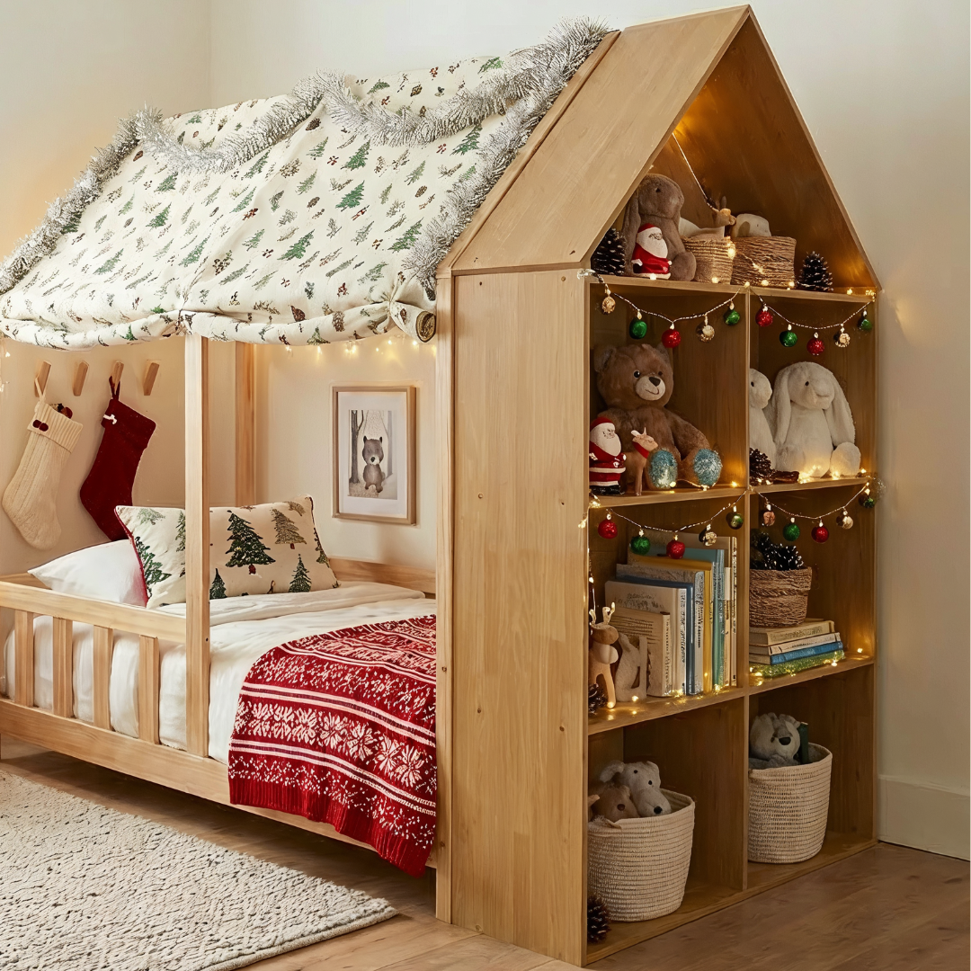 ARY House Bookshelf - Montessori Kids Storage - Mimi Beds