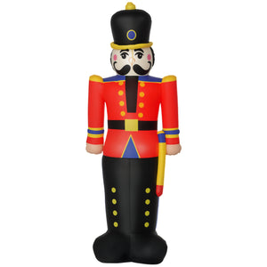 6 Ft Tall Nutcracker Toy Soldier Outdoor Lighted Airblown Inflatable Christmas Lawn Decoration