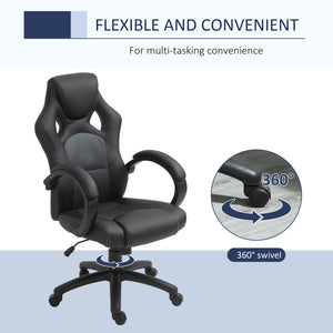 Racing Gaming Chair Office Chair Computer Desk Gamer Chair with Swivel Wheels, Padded Headrest – view 12