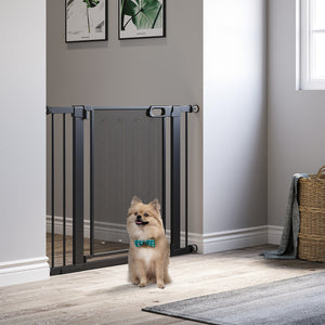 29.5"-32.3" Metal Pet Gate, w/ Auto Closing Door, Double Locking, Dog Gate for Doorways, Stairs, Hallways – view 14